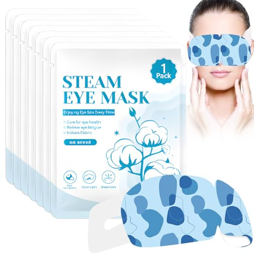 22 Packs Self Heated Eye Mask, Soothing Steam Eye Mask for Dry Eyes, Self-Heating Warm Spa Mask for Relaxation, Disposable Moist Hot Eye Patch Sleep Gift for Dark Circles & Puffy Eyes (Unscented)