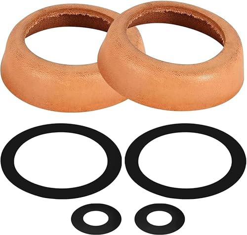 Ledermanschetten für Schwengelpumpe Typ 75, Schwengelpumpe Dichtung Leder Dichtungssatz Typ 75, 2 Stück Schwengelpumpe Ersatzteile von 4 Stk Silikondichtung, Ideal für Gartenpumpen, Handpumpen