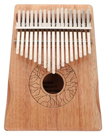 STOBAZA Kalimba Piano De Pulgar 17 Teclas Madera Natural Tamaño Pequeño Portátil Instrumento Musical Creativo Para Principiantes Uso Personal y Obsequio Musical