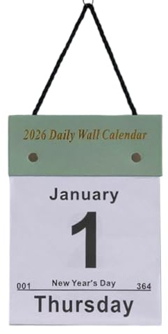 Calendario da Parete 2026 - Pianificatore Di Attività Strappabile,Calendario da Scrivania e Parete per Tutto l'Anno Giornaliero - Per Camera Da Stanza Di Studio Soggiorno Dormitorio Studenti Bambini I