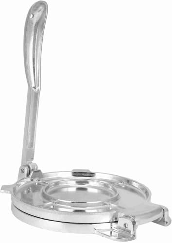 8-inch Heavy Duty Aluminum Tortilla Press - Manual Maker For Tacos, Roti, Arepas, Dumplings & Patacones - Ideal For Authentic Mexican & Latin Cuisine