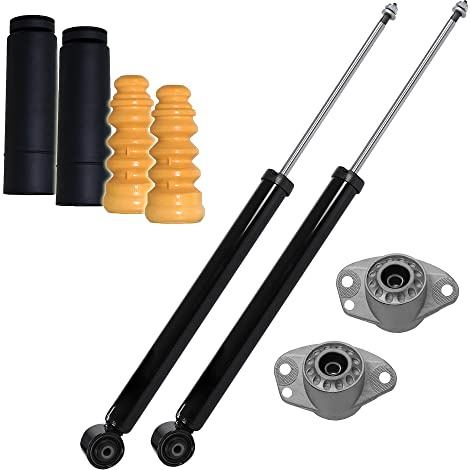 BESTPRICE ATP 2x Gasdruck Stoßdämpfer Hinten Federbein inkl. Domlager & | Kompatibel mit: AUDI A3, SEAT LEON, TOLEDO II, SKODA OCTAVIA I, VW BORA I, GOLF IV