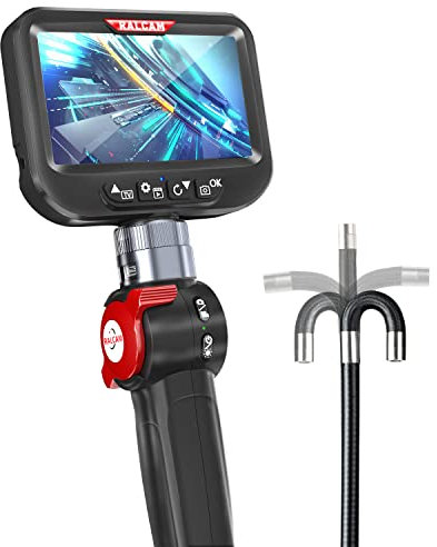 Ralcam Endoskopkamera mit Licht Endoscope Camera - Endoskop 8,5mm Inspektionskamera 4,3 HD 1080P Rohrkamera, Kameras mit 6 LED, IP67 Wasserdicht 1m Flexible Kanalkamera Teleskopkamera Kfz Werkzeug