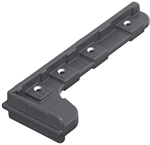 HETTICH 9257321 AvanTech You Verarbeitungshilfe (Bohrhilfe) Practica 275 Bohrlochführung für die Rückwand, Silber