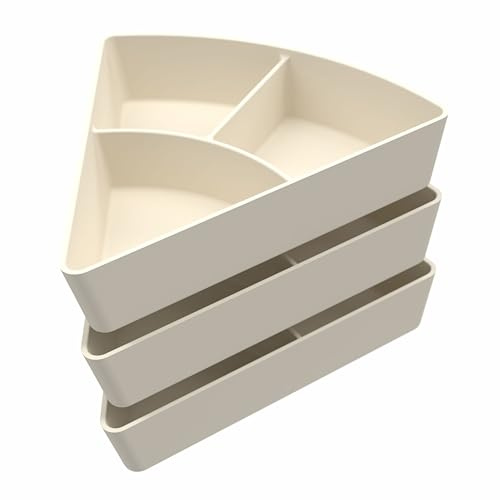 Inspire My Play Greege 3 sorterings- och organisationsfack i silikon - kompatibel med PlayTRAY Sensory Gaming Plateau - Tuff-brädtillbehör