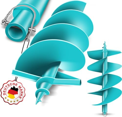 BRUNNENTAL® Tarière 300 mm – Idéale pour Creuser la Terre – Foreuse Jardin/Tarière pour Perceuse – Pointe Robuste 300mm – Meche Tariere SDS – Outil Creuser Trou Terre Fiable