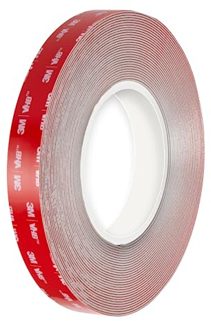 Dpm tapes VHB LSE110 –Nastro biadesivo in schiuma acrilica, Top di gamma, Superfici Difficili – Resistenza a acqua, Alte e Basse Temperature, Vibrazioni e Urti – Auto, Casa, Sport (19 mm x 3 m)