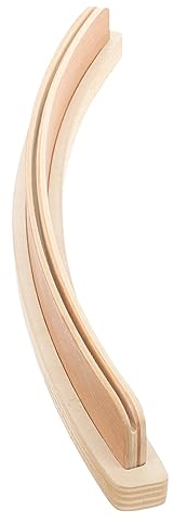 Yardwe Gebogener Spielkartenhalter Aus Holz Pokerkartenhalter Freihändiger Spielkartenhalter Wiederverwendbarer Pokerständer Pokerspielzubehör 35 cm