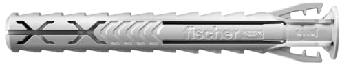 fischer - Spreizdübel aus Nylon SX Plus 8 x 65 mit Flansch, alle Materialien/Blisterverpackung mit 10 Stück