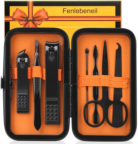 fenlebeneil Maniküre Set Nagelknipser Set Persönliche Pflege Nagelpflege Kits Reise Nagelpflege Set Maniküre Nagelknipser Pediküre Kit Basic Nagelpflege Werkzeug Geschenk für Familien Kollegen Freunde