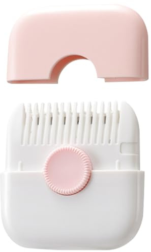 Split Ends Hair Trimmer for Women 2 in 1 Mini Portable Cute Hair Brush Detachable Dustproof Knob Adjustable Stainless Steel Slicer Hair Clipper, Type 1, Split Ends Hair Trimmer