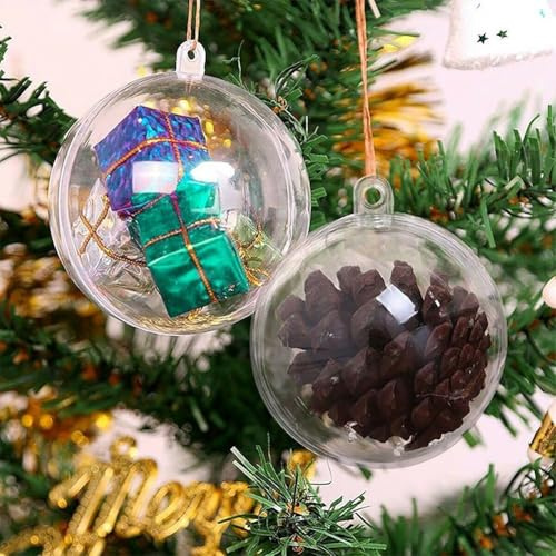 Hochtransparente Kunststoff-Weihnachtskugel, Ornament, DIY-Fotokugel-Dekoration, 10 cm, 11 cm, 12 cm, 14 cm, 16 cm (11 cm)