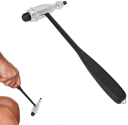 Neurologischer Reflexhammer,Medizinische Hammer,Neuro Reflexhammer Mit Doppel-Kunststoffkopf,Doppelten Funktionskopf Reflexhammer,Leichter Perkussions-Reflexhammer,Für Reflextests (Schwarz) | Mit Doppel-Kunststoffkopf Doppelten Funktionskopf Reflexhammer,Leichter Perkussions-Reflexhammer,Für Reflextests (Schwarz)