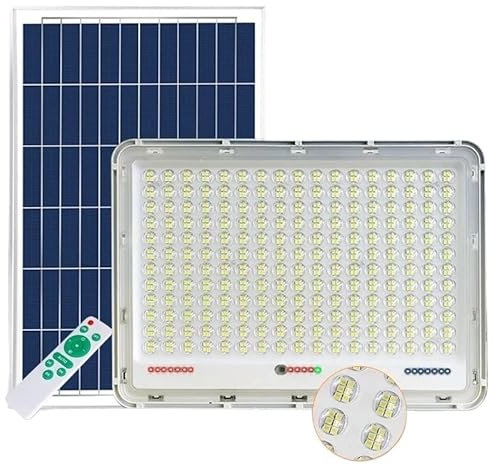 ZKLGS Lumiere Solaire Exterieur, 800W Haute Puissance Solaire réflecteur projecteurs extérieur Solaire Applique étanche Jardin lumière Solaire extérieur Fendu lampadaire pour Jardin, Garage