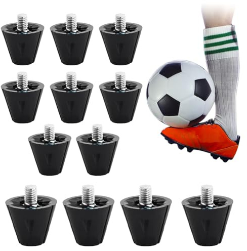 12 Stück Schraubstollen für Fußballschuhe, Ersatzstollen für Fußballschuhe, 13mm & 16mm Fußballschuh Spikes, M5 Gewinde Fußball Studs, Fußballschuh-Stollen für Rasen und weiche Böden
