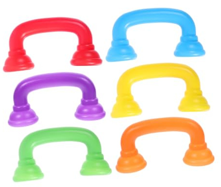 VICASKY 6pcs Simulation Handset for Speech Development and Auditory Feedback Plastic Pretend Play Phones for Classroom and Home Learning Language Aid Interactive Communication