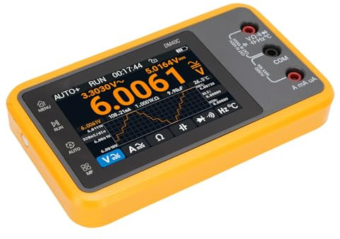 Luocute Oscilloscopio Portatile Aggiornato, Generatore DDS Multimetro di Oscilloscopi Digitale, Generatore di Segnale Portatile 4-1/2 Cifre a Larghezza di Banda 10 MHz.