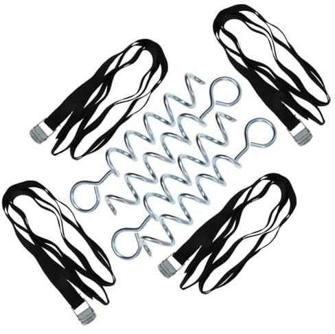 BESPORTBLE Piquets Ancrage pour Chien Piquets de Tente Professionnels Spirale Ancrages de Sol Portables pour Camping et Jardin