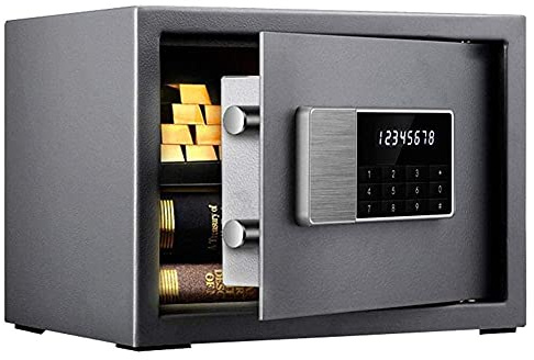 CLSDRZC Feuerfestes, wasserdichtes digitales, elektronisches, feuerfestes Schloss, feuerfeste S-Schlüssel, elektronischer Passwortschlüssel für die Bargeldverwendung im Home Office