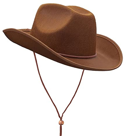 Cowboy Hut Wide Brim Fedora mit Band für Männer Frauen,Klassische Cowgirl Panama Hüte für Outdoor Fancy Kleid Kostüm,Schwarz