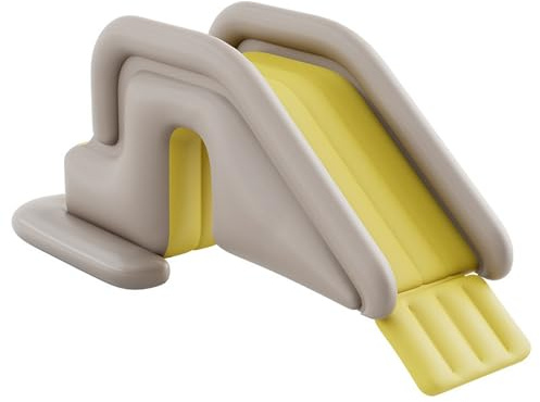 Inflatable Pool Slide with Foot Pump, Swimming Pool Slide Wide Water-Fillable Base Indoor/Outdoor