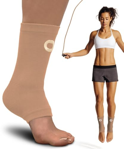 Knöchel-Kompressionsmanschette für Damen und Herren, 1 Paar – Knöchelbandage bei Verstauchung, Schwellungen, Achillessehne – Knöchelstütze, offene Zehen, Plantarfasziitis-Socken zur Unterstützung des