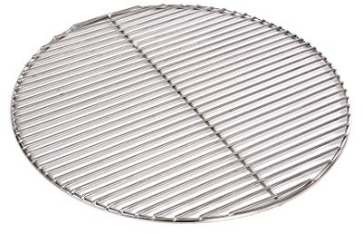 Grillrost Ø 34,5 cm aus Edelstahl rostfrei und elektropoliert 4mm / 10 mm Stababstand für Grill rund, Kugelgrill, Feuerschalen Grillschalen Rundgrill