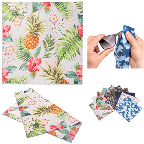 Lens-Aid Mikrofaser Reinigungstuch in schickem Design: Für Kamera, Objektiv, Display und als Brillen-Putztuch (Mikrofasertuch 20x20 cm)