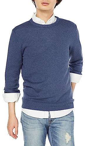 Amazon Essentials rundhalsad tröja för män (finns i stor och lång), blå ljung, 6X-Large stor lång lång