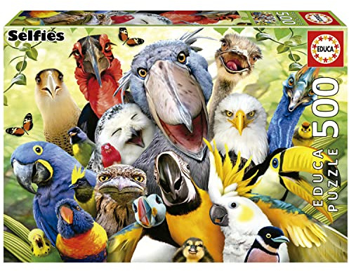 Educa - Puzzle de 500 Piezas para Adultos | Mira al pajarito. Incluye Pegamento Fix Puzzle. A Partir de 11 años (19622)