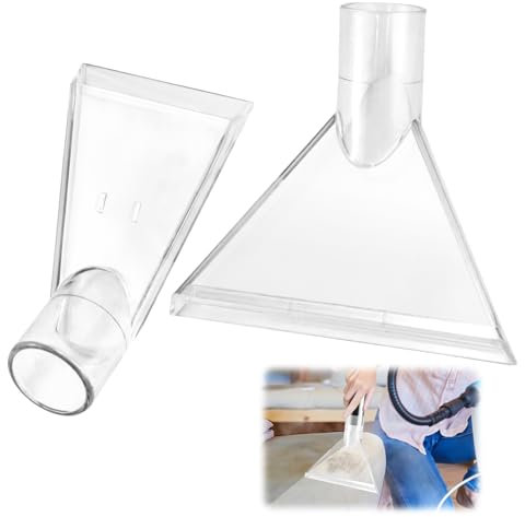 2 Piezas Accesorios de Boquilla para Aspiradora, Accesorio para Aspiradora en Húmedos Transparente, Boquilla para Aspiradora en Húmedos, para Limpiar Sofás y Alfombras