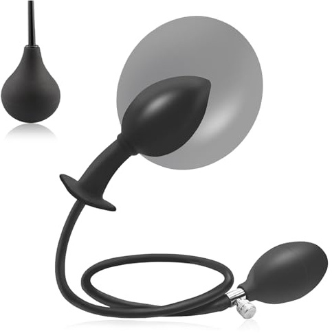 AMZII Aufblasbar Buttplug + Analdusche Analspielzeuge zur Darmreinigung (A) | 2er Analplug Set,Analplug für Frauen Anfänger,Analdusche Frau,Analdusche Herr,Anal Plug Anal Dildo Anal Spreizer Einlauf