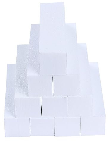 Blocchi di lima per unghie a 4 lati in spugna per unghie strisce tampone levigatura lucidatura manicure strumenti per nail art 10 tamponi per unghie a grana fine 4 blocchi tampone per unghie per la