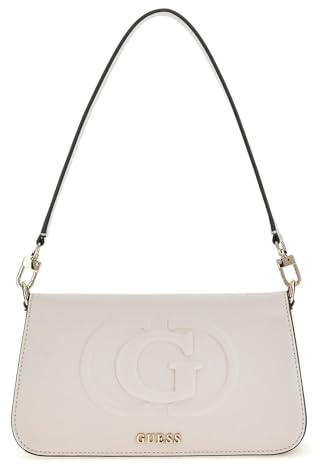 GUESS Eco Mietta Flap Shoulder Bag Stone