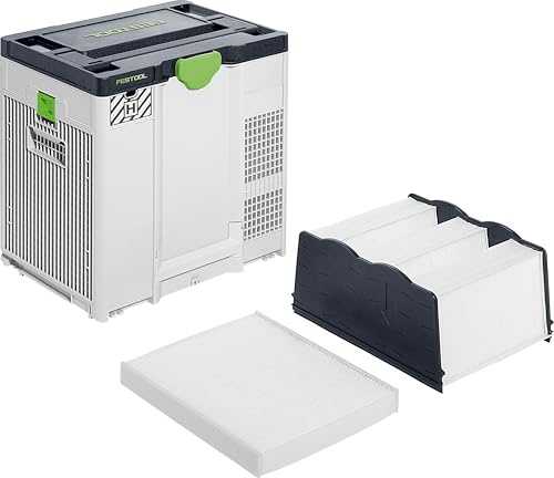Festool SYS-AIR H Luftreiniger – HEPA Filterklasse H, 440 m³/h | Kompakter Profi-Luftreiniger im Systainer M437-Format – unter 10 kg, skalierbar bis 6 Einheiten in Serie