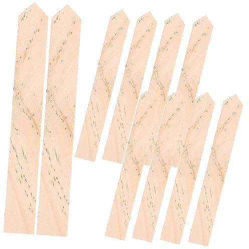 KITANDOVE 20 Stück Holz Pflanzenschilder Für Garten Blumenbeet Markierungen Pflanzeinsatz Dekoration Für Innen Und Außenbereich
