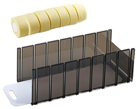 Cake Cutting Guide with Pad, Pastry Slicer Thickness Tool, Professional Cake Divider, Cake Roll Slicer, Cake Cutter for Professional Use, Pastry Tool for Cake Cutting, Bakery Cake Cutter Tool