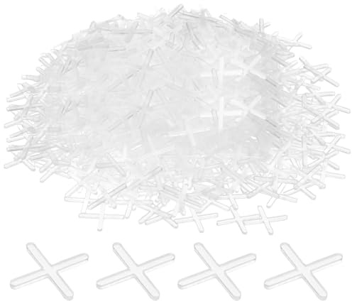 sourcing map Fliesen-Abstandshalter, 2 mm, Hartplastik, Kreuzfliesen, Nivellierer, Abstandshalter, Installation, Keramik, Abstandshalter für Wand, Boden, 1000 Stück