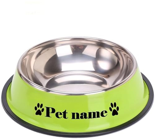 Personalisierter Hundenapf Mit Dem Namen Ihres Haustiers, Individuelle Hundefutternäpfe, Personalisierter Hundefutternapf, Hundenapf Aus Edelstahl, Wassernapf For Haustiere, Personalisierte Geschenke(