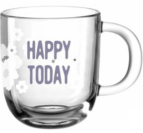 LEONARDO HOME [A] GK/Tasse 400ml -Happy Today-