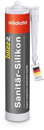 blizz-z silidicht Premium Sanitär-Silikon manhattan, 300ml - 1 Kartusche | in verschiedenen Farben - für innen und außen - schimmelpilzhemmender Dichtstoff - UV-beständig - Made in Germany