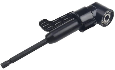 Tidevib 105-Grad-Winkelschraubendreher-Adapter, 1/4-Zoll-Sechskantschaft, Bohrerverlängerung für enge Räume