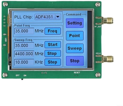 Generatore di frequenza RF ADF4351 ADF4350 con interfaccia touch screen completa per applicazioni LAN wireless (ADF4351)