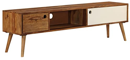 Generisch TV-Schrank 140x30x40 cm Massivholz Akazie,Möbel,TV-Möbel-246224