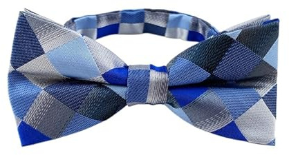 FJIXUO Herrfluga, justerbara fjärilsslipar, prickade ränder, rutig fluga för män för bröllop, fest, Color6, En Storlek