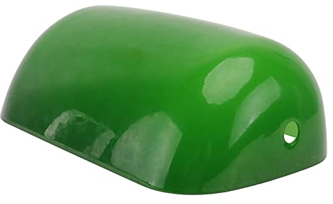 SOLUSTRE Retro Grüner Lampenschirm Aus Glas Ersatz Für Tischlampe Vintage Stil Schreibtischlampe Rustikale Beleuchtung Zubehör