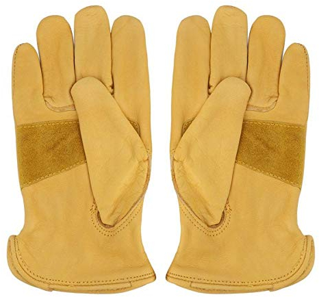 Arbeitshandschuhe PU-Leder-Labor Arbeitsschutzreit Garten Sicherheit verdickte Handschuhe Schutzhandschuhe (Size : M)