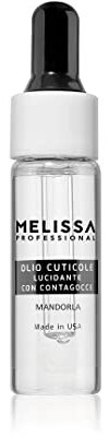 Melissa Olio Emolliente per Cuticole – Trattamento Nutriente e Idratante – Formula Professionale con Contagocce – Cura Unghie Manicure e Pedicure – Uso Domestico e Salone