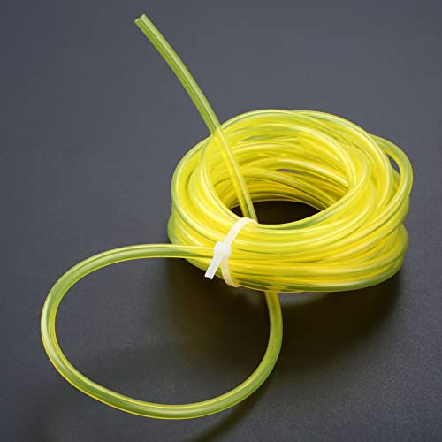Comcapy Tronçonneuse Fule réservoir d'huile scie à chaîne pièces de Rechange Tuyau d'huile Jaune diamètre intérieur 3mm 5 mètres Outils électriques de Jardin