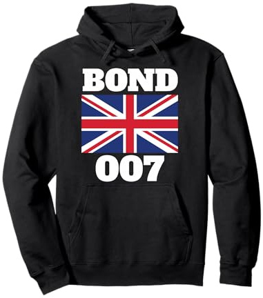 Bond Union Flag 007 Maillot rétro Sweat à Capuche
